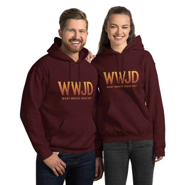 Unisex Hoodie WWJD - What Would Jesus Do? (Statement Edition) – Bild 3