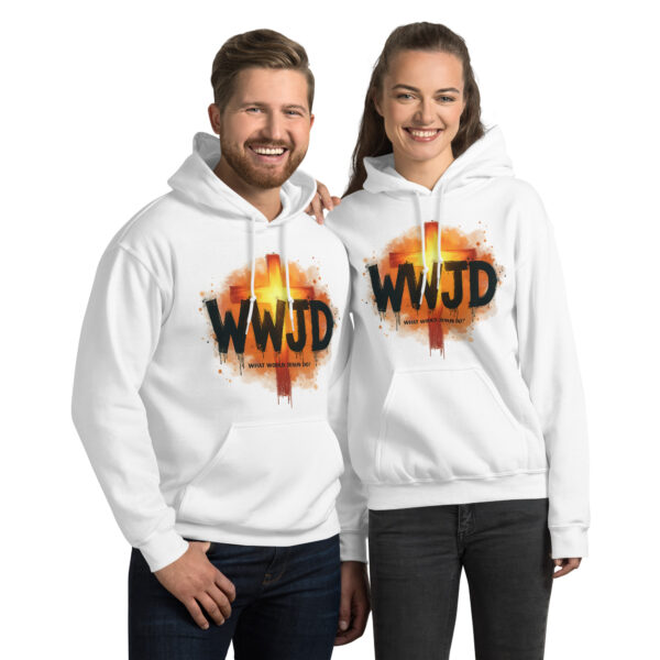 Unisex Hoodie „WWJD - What Would Jesus Do?“ – Bild 2