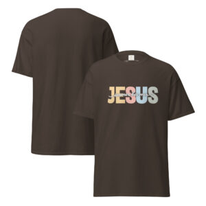 Jesus T-Shirt „immer bei mir“ Unisex Frontprint