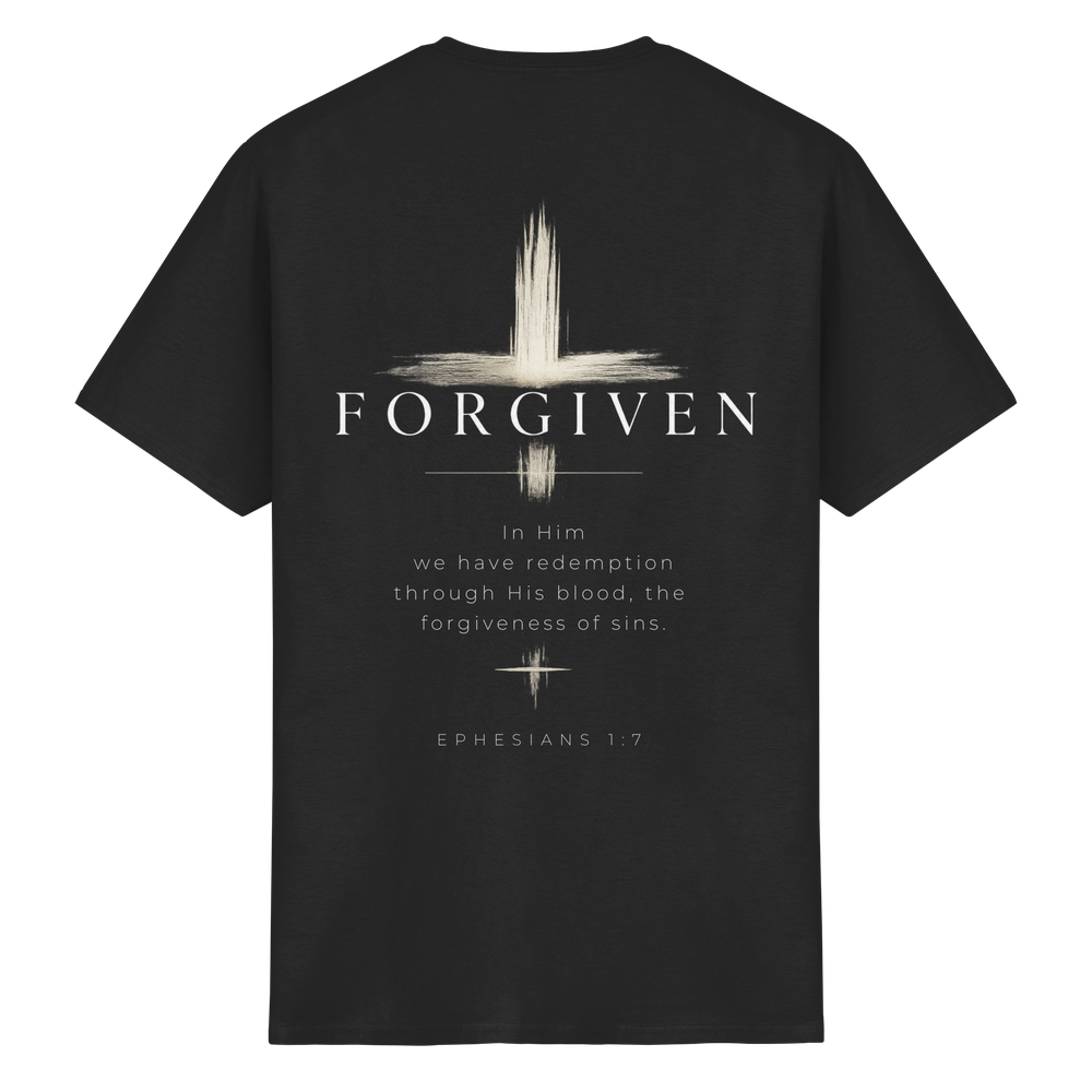 Forgiven - Epheser 1,7 | Classic Tee - Heavy Cotton T-Shirt – Bild 3