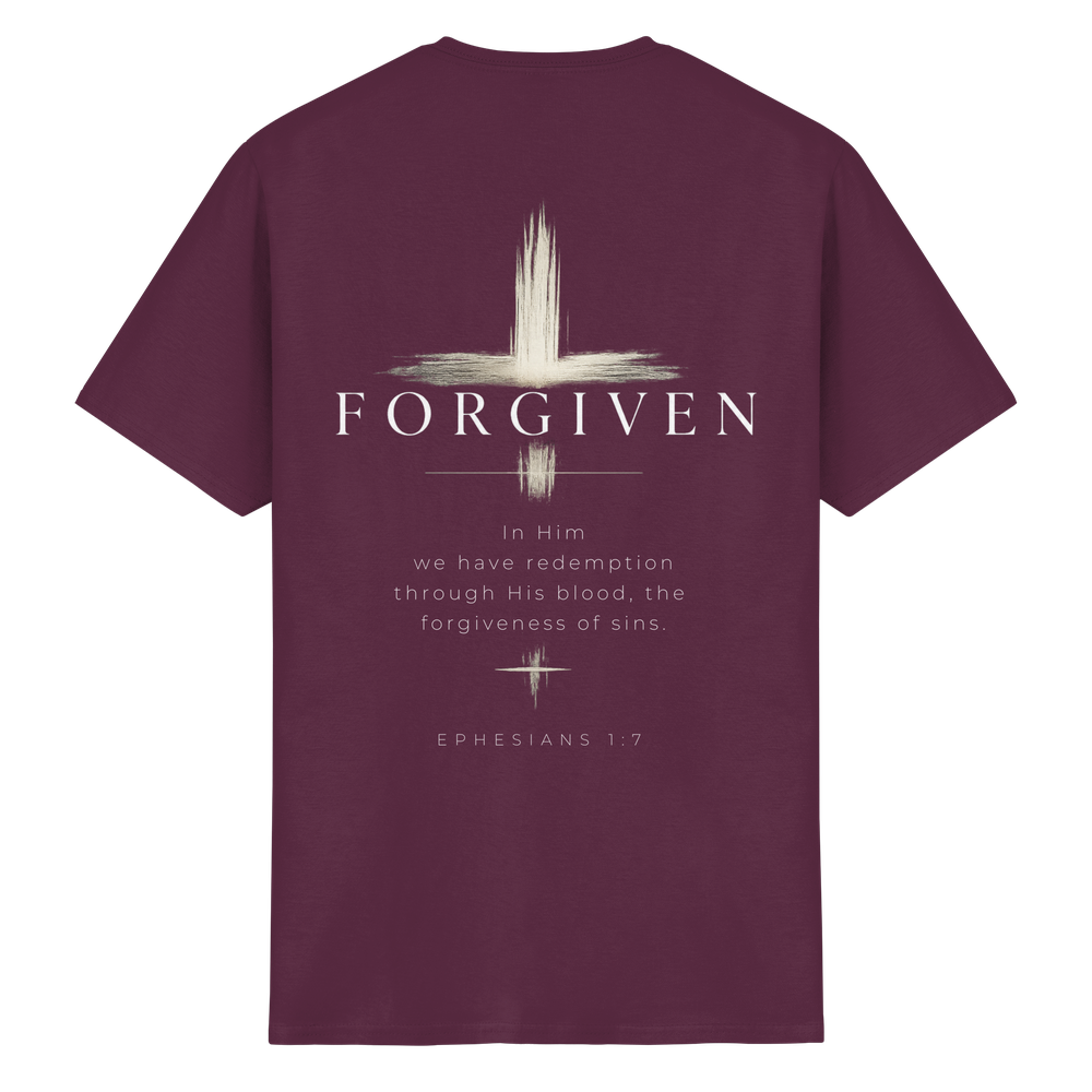 Forgiven - Epheser 1,7 | Classic Tee - Heavy Cotton T-Shirt – Bild 7