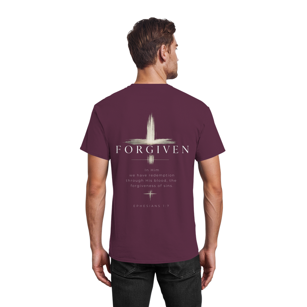 Forgiven - Epheser 1,7 | Classic Tee - Heavy Cotton T-Shirt – Bild 8