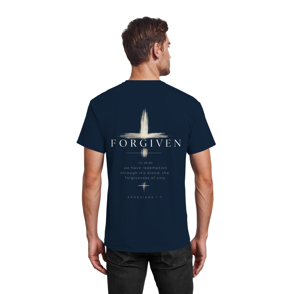 Forgiven - Epheser 1,7 | Classic Tee - Heavy Cotton T-Shirt – Bild 12