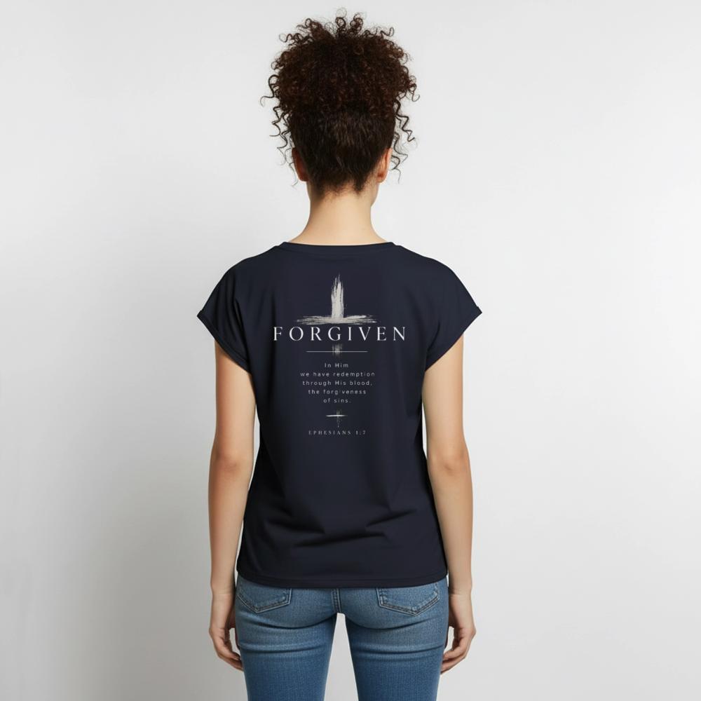 Forgiven | Damen T-Shirt mit Kreuz-Backprint – Bild 3