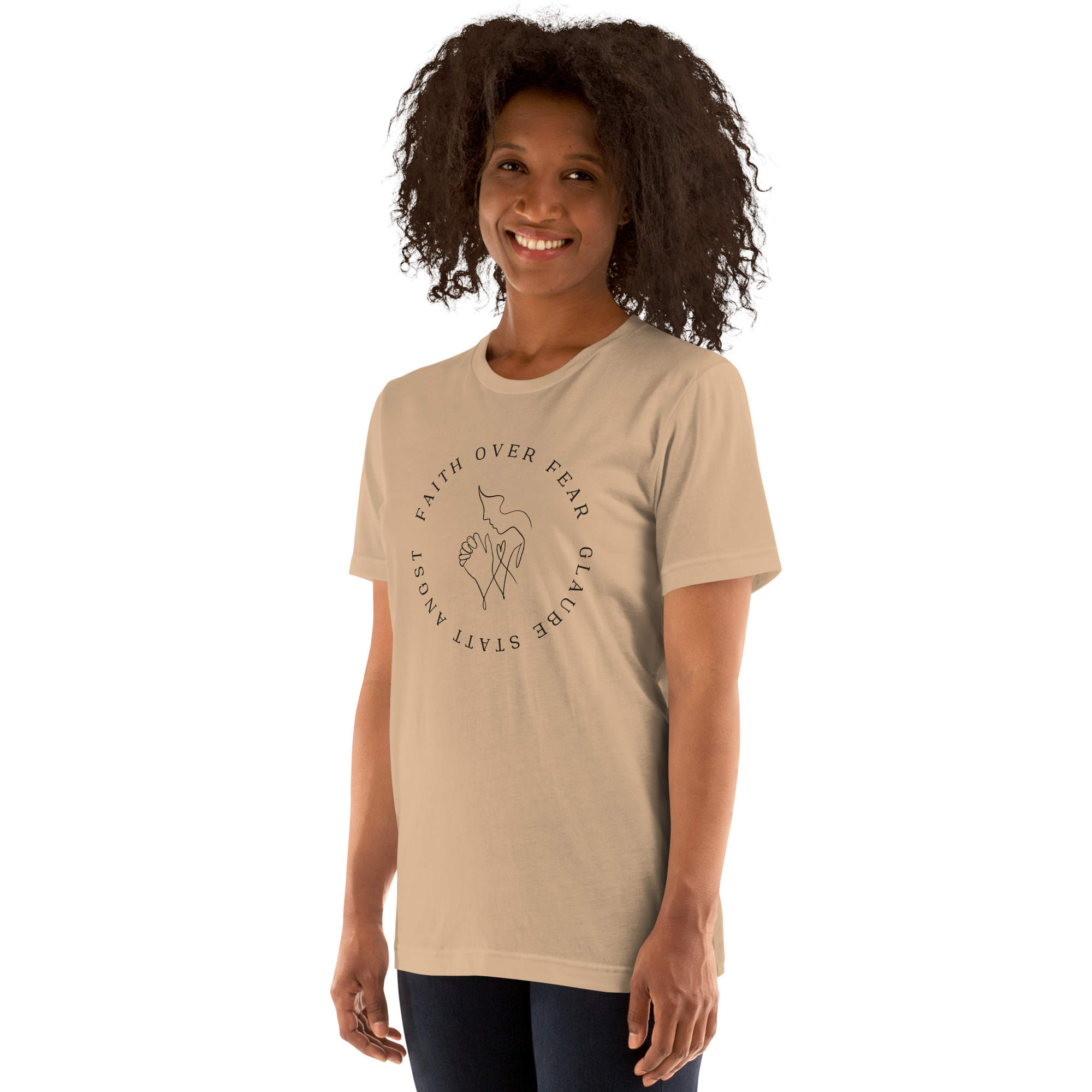 Faith Over Fear - Glaube statt Angst | Soft Tee – Bild 4