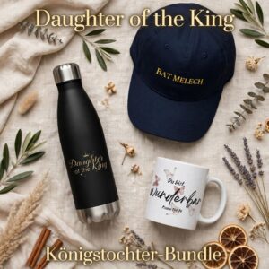 Königstochter-Bundle | Daughter of the King – Trinkflasche, Cap & Tasse