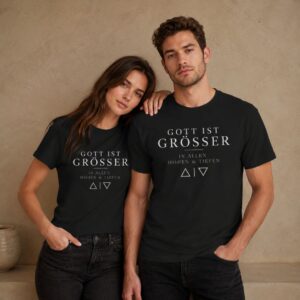 Gott ist Größer | Classic Tee Schwarz
