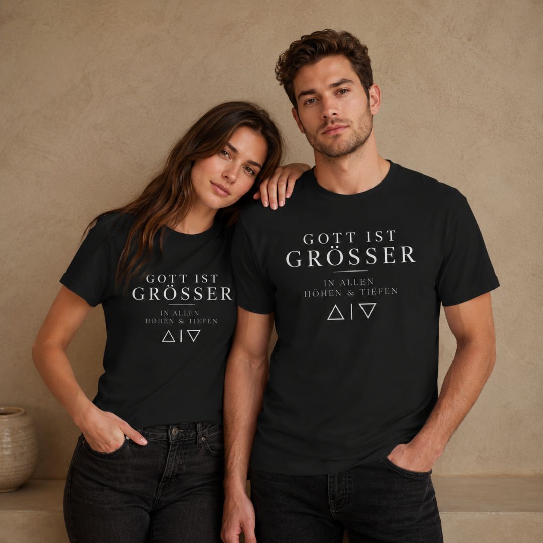 Gott ist Größer | Classic Tee Schwarz