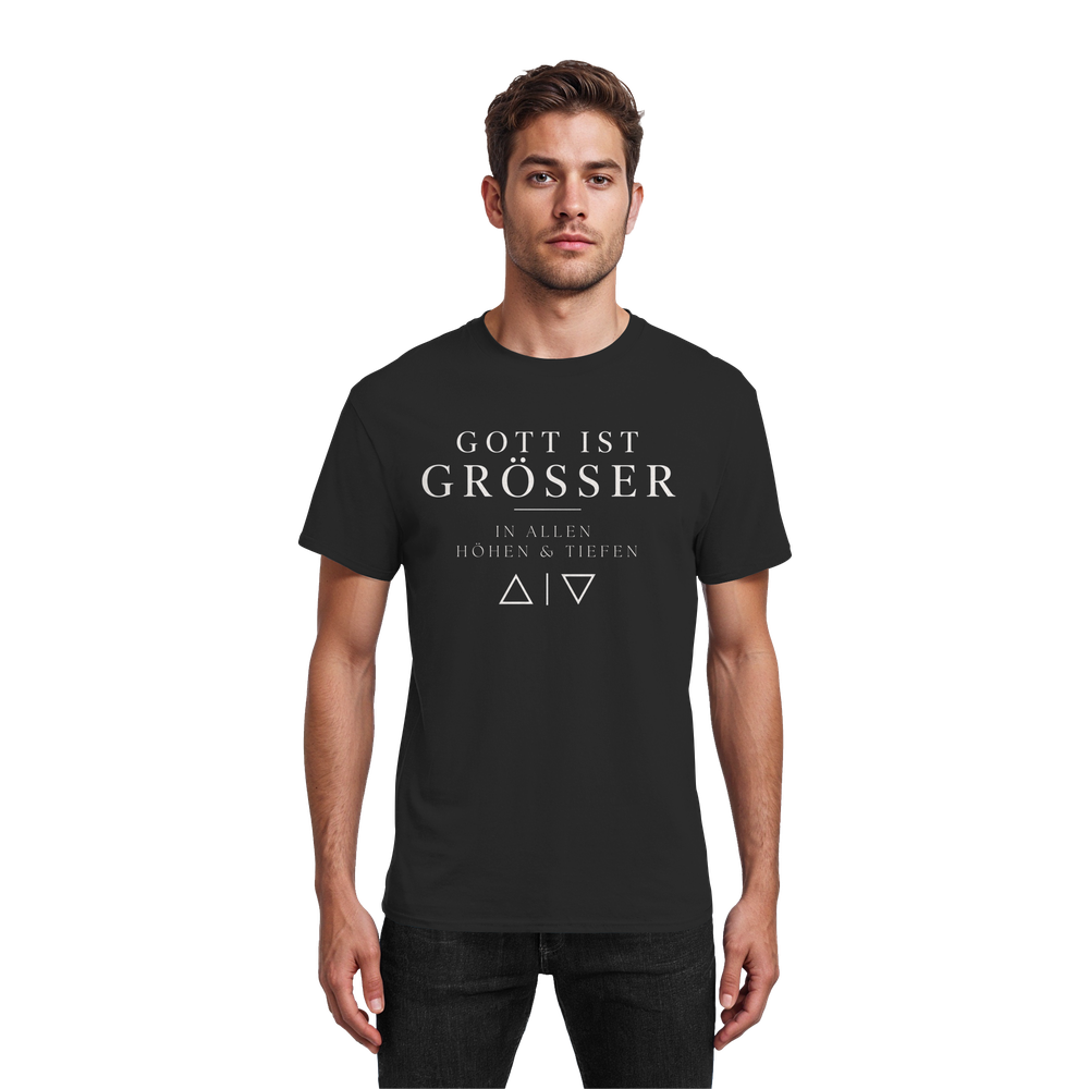 Gott ist Größer | Classic Tee Schwarz – Bild 2