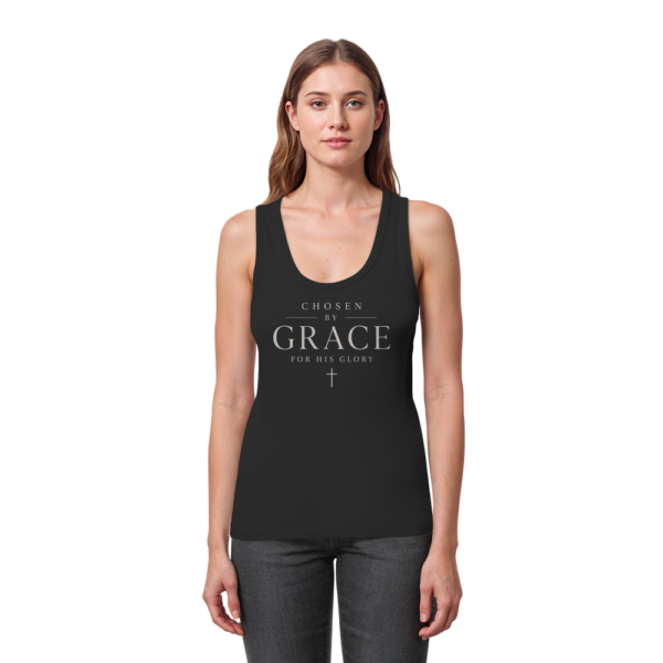 Chosen by Grace Damen Tank Top in Schwarz