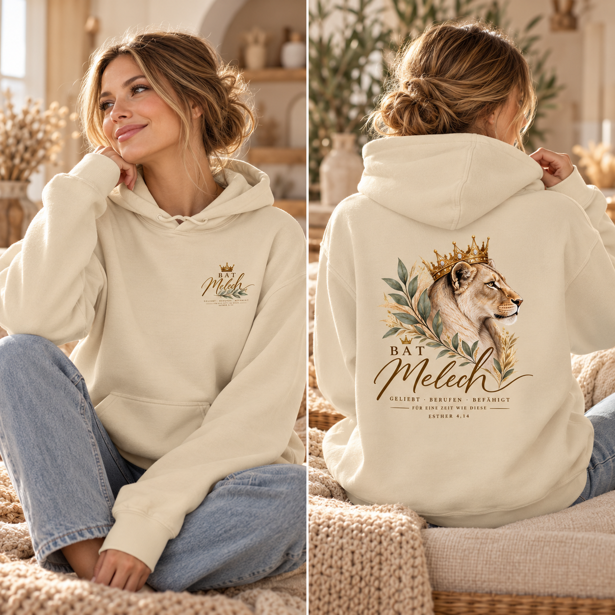 Bat Melech - Geliebt. Berufen. Befähigt. | Unisex Hoodie